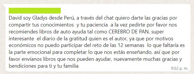 Testimonio David 17 reto gratis